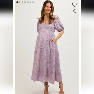 Pinkblush Lavender Lace Midi Dress